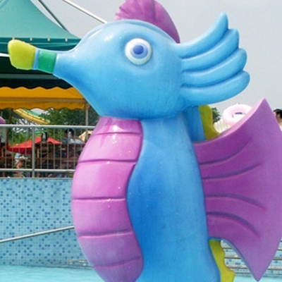 Customized Colorful Carp Spray Park Equipment For Children / Kids Water Playground
