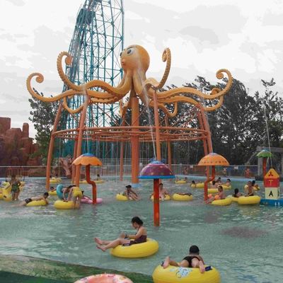 Kids / Adults Entertainment Whale Spray Park Equipment For 0.3 - 0.6m Water Depth for Water Park