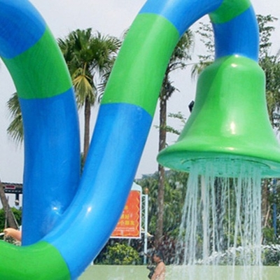 Customized Fiberglass Flower Spray Park Equipment, Family Entertainment Water Game