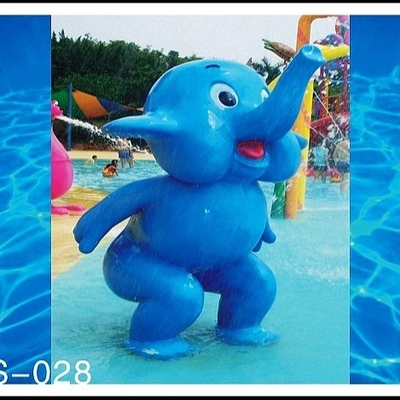Spray Small Elephant Water Game, Aqua Fountains Play Structure , Spray Park Equipment