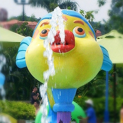 Spray Small Elephant Water Game, Aqua Fountains Play Structure , Spray Park Equipment