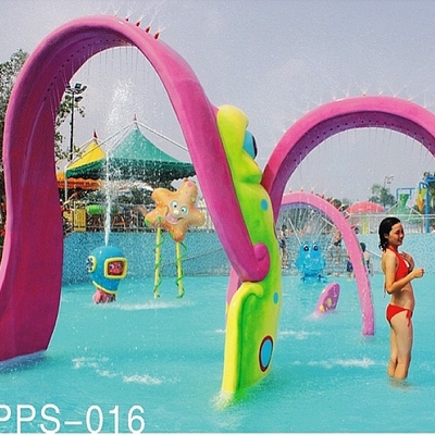 Customized Spray Aqua Play Water Game, Fiberglass Water Park Equipment