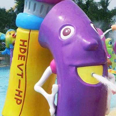 Customized Fiberglass Spray Park Equipment, Spray Cat Water Sprayground For Kids Adults