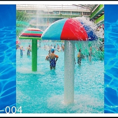 Customized Fiberglass, PVC Spray Mushroom Aqua Park Equipment For 3 - 5 Persons