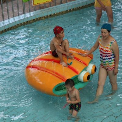Fiberglass Water Playground Equipment Spray Shell Aqua Play For Amusement Park