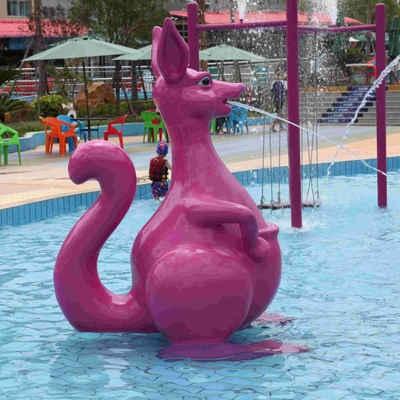 Kangaroo Water Sprayground Aqua Play, Water Playground Spray Equipment Customized