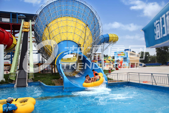Big Tornado Water Slide Of Fiberglass for Water Park  Aqua Park Equipment Supplier