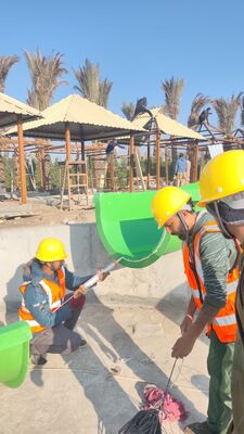 पांच सितारा होटल रिसॉर्ट फाइबरग्लास मनोरंजन पार्क रिसॉर्ट वाटर स्लाइड के साथ