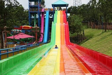 Aqua Park Construction Fiberglass Water Park Rides For Adult Racing Games