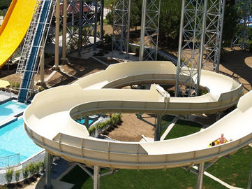 Family Fun Aqua Park Equipment , Large Water Slides Capacity For 720 Riders Per Hour