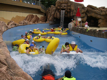 Large Water Park Lazy River Equipment / Aqua Play Park Galvanized Carbon Steel Supporting