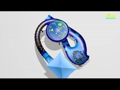 वाटर पार्क के लिए 112 मीटर की स्लाइड लंबाई के साथ किंग कोबरा फाइबरग्लास वाटर स्लाइड